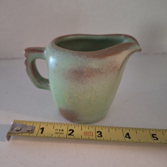 Frankoma Pottery Prairie Green Creamer with Handle Vintage Collectible - Picture 6 of 7